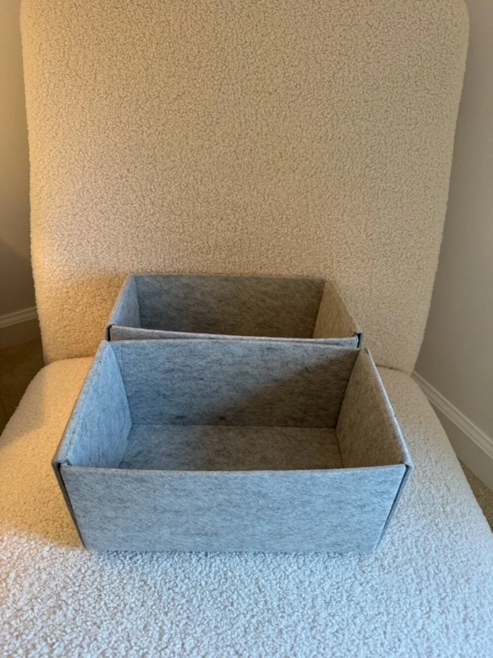 Set of 2 IKEA Komplement Felt Drawer Organizers